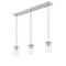 Z-Lite Thayer Pendant, 3-Light, 4.75 In.W x 34 In.L x 7.5 In.H, Brushed Nickel/Clear 742MP-3BN - alternate 6